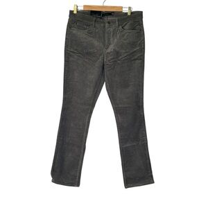 Lauren Ralph Lauren Black Label Gray Corduroy Straight Leg Trousers/Pants Sz 12